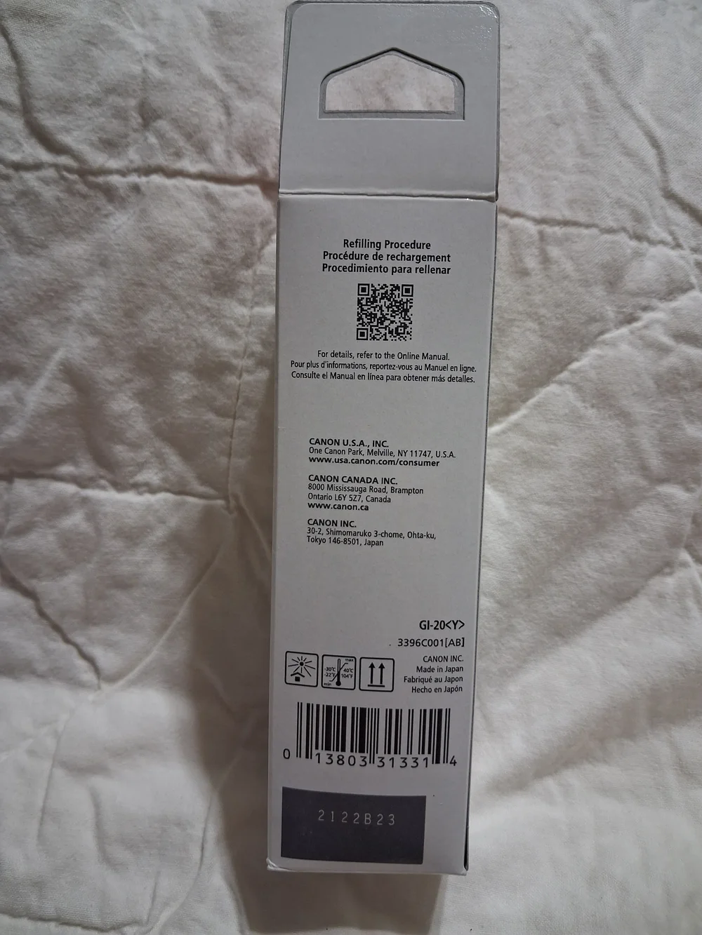 Canon Yellow PIXMA 20 Ink Bottle